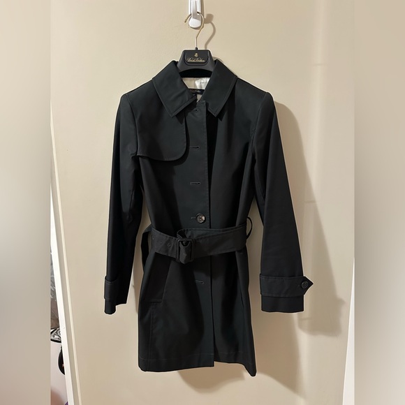 Brooks Brothers Jackets & Blazers - Brooks Brothers Black Trench Coat Petite